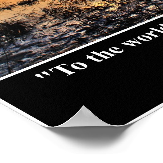 Naar de wereld........ poster (Hoek)