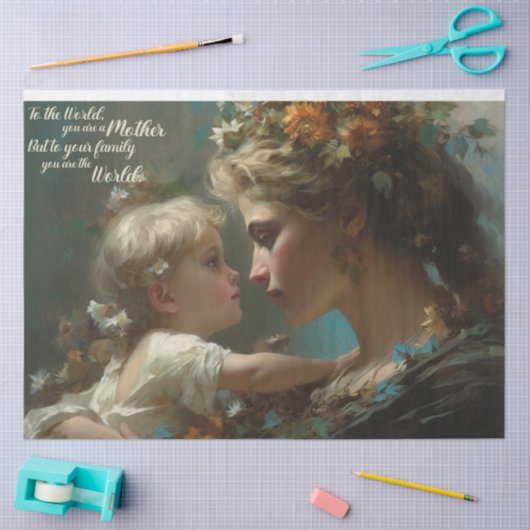 Naar de wereld tissuepapier (Craft)