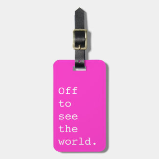 Naar de wereld toe - bagagelabel