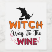Naar de Wijn Halloween Wijn Etiket (Enkel label)