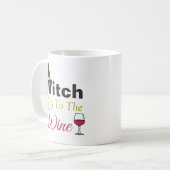 Naar de wijn trekken koffiemok (Voorkant links)