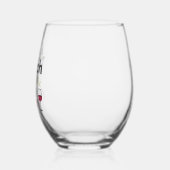 Naar de wijn trekken wijnglas zonder voet (Links)