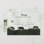 Naar de wilde roest smaragdgroene landschap RSVP (Voorkant / Achterkant)