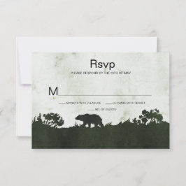 Naar de Wilde Roest Smaragdgroene Landschap RSVP Kaartje