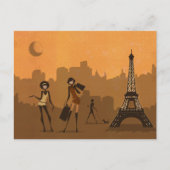 naar de winkel in Parijs Briefkaart (Voorkant)