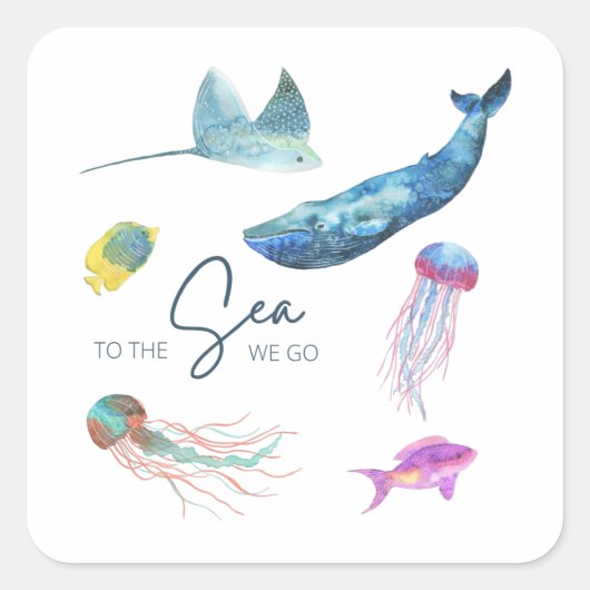 Naar de zee gaan we Stickers (Voorkant)