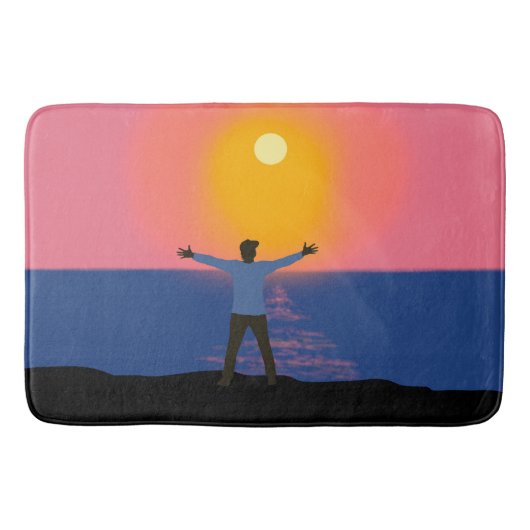 Naar de zon begroeten badmat (Voorkant)