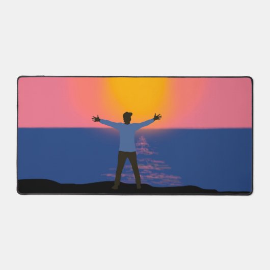 Naar de zon begroeten bureaumat (Voorkant)