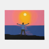 Naar de zon begroeten deurmat (Voorkant)