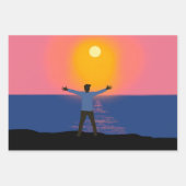 Naar de zon begroeten inpakpapier vel (Voorkant 3)