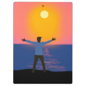 Naar de zon begroeten klembord (Achterkant)