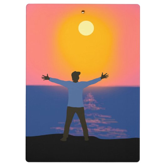 Naar de zon begroeten klembord (Achterkant)