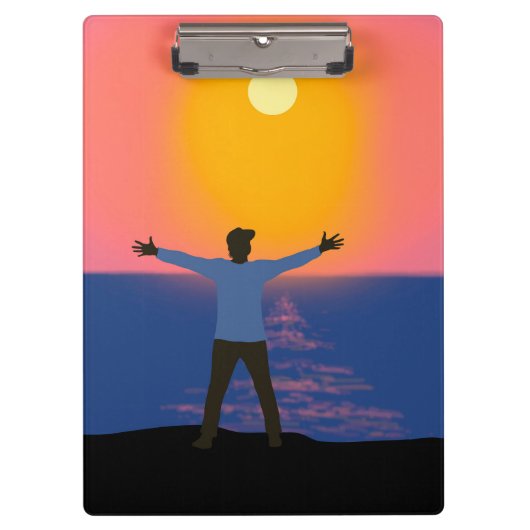 Naar de zon begroeten klembord (Voorkant)