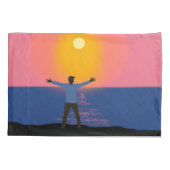 Naar de zon begroeten kussensloop (Achterkant)