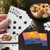 Naar de zon begroeten pokerkaarten (Insitu)