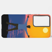 Naar de zon begroeten samsung galaxy hoesje (Linkerkant)