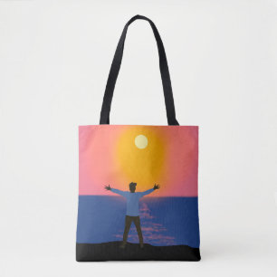 Naar de zon begroeten tote bag