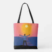 Naar de zon begroeten tote bag (Achterkant)