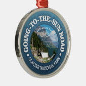 Naar de zon (fietsen C) Metalen Ornament (Rechts)