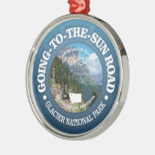 Naar de zon (fietsen C) Metalen Ornament (Links)