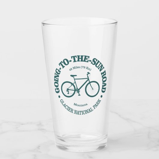 Naar de zon (fietsen) glas (Voorkant)