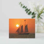 Naar de zon trekken briefkaart (Staand voorkant)