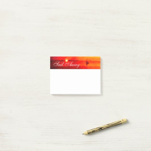 Naar de zon trekken post-it® notes (Op bureau)