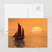 Naar de zon vliegen briefkaart (Voorkant / Achterkant)