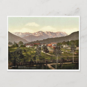 Naar de Zugspitze, Oberau, Boven-Bavar Briefkaart