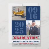 Naar dit militaire basis training Afstuderen Foto Aankondiging (Voorkant)