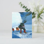 Naar doel en succes beklimmen is het zwaarst briefkaart (Staand voorkant)