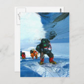 Naar doel en succes beklimmen is het zwaarst briefkaart (Voorkant / Achterkant)