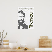 Naar dromen van het Wildness Thoreau Poster (Keuken)