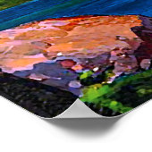 Naar Duitsland vliegen, Castle op de Rijn,  Poster (Hoek)