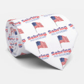 Naar een Amerikaanse vlag van het Congres Patriott Stropdas (Opgerold)