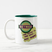 Naar één bank tweekleurige koffiemok (Links)