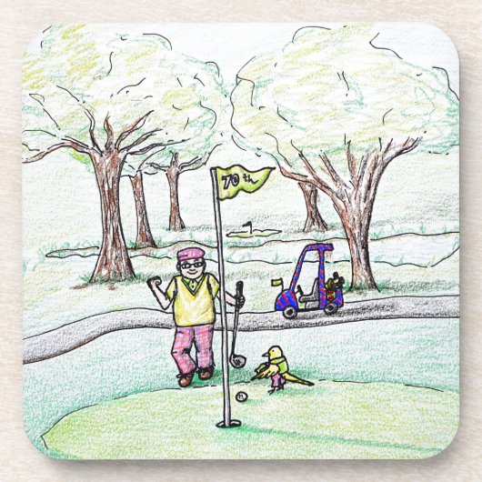 Naar een Birdie Onderzetter (Voorkant)