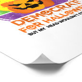 Naar een Democraat voor Halloween Funny Trumpkin Poster (Hoek)