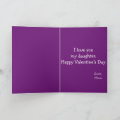 Naar een dochter op de Valentijnsdag Tiger Kaart (Binnen)