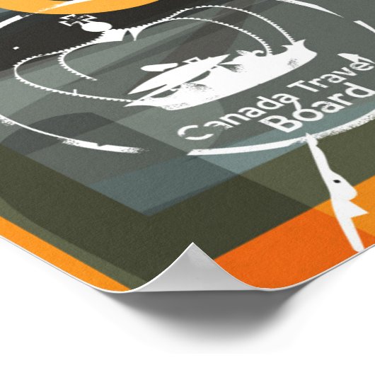 Naar een Europese  Canadese reisposter Poster (Hoek)