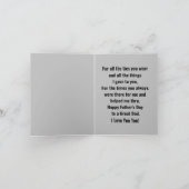 Naar een geweldig pap Wenskaart Kaart (Binnen)