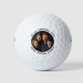 Naar een geweldige vader op Vaderdag Custom Photo Golfballen (Voorkant)
