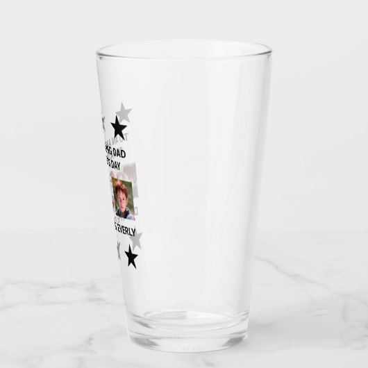 Naar een geweldige vader op Vaderdag Custom Photos Glas (Links)