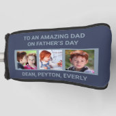 Naar een geweldige vader op Vaderdag Custom Photos Golfheadcover (Voorkant)