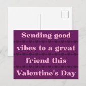 Naar een geweldige vriendenknonische Valentijn Briefkaart (Voorkant / Achterkant)