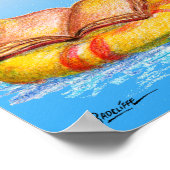 Naar een goed boek duiken. poster (Hoek)