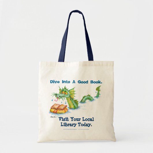 Naar een goed boek duiken. tote bag (Voorkant)