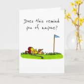 NAAR EEN *GOLFER* OP UW BIRTHDAAGSE KAART (Gele Bloem)