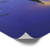 Naar een kajuit in de bossen van de winter poster (Hoek)