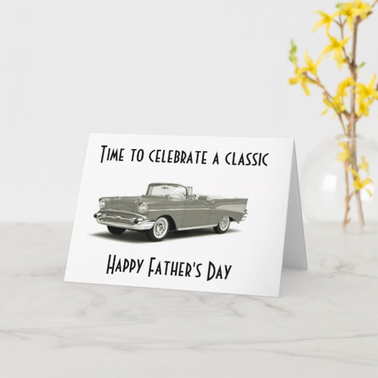 ***NAAR EEN KLASSIEK MAN*** OP ***VADERDAG* KAART (Gele Bloem)